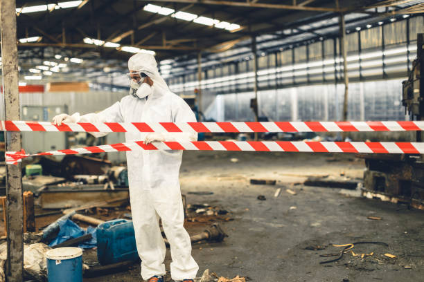 Professional Sewage Cleanup technician working in Red Oak, TX